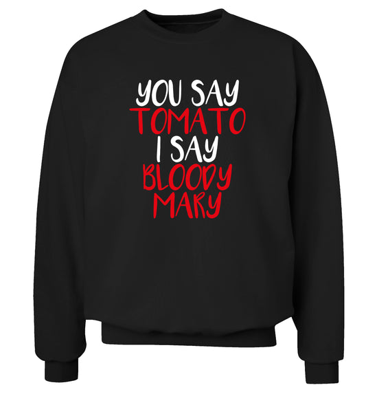 You say tomato I say bloody mary Adult's unisex black Sweater 2XL