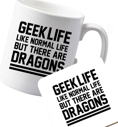 10 oz Ceramic mug and coaster Favourite Type Pan Pancake both sides