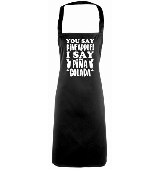 You say pinapple I say Pina colada black apron