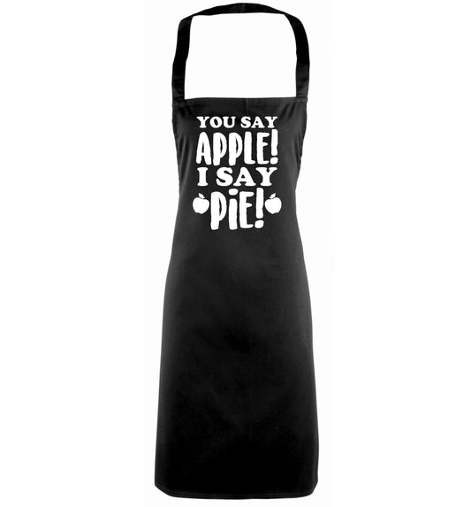 You say apple I say pie! black apron