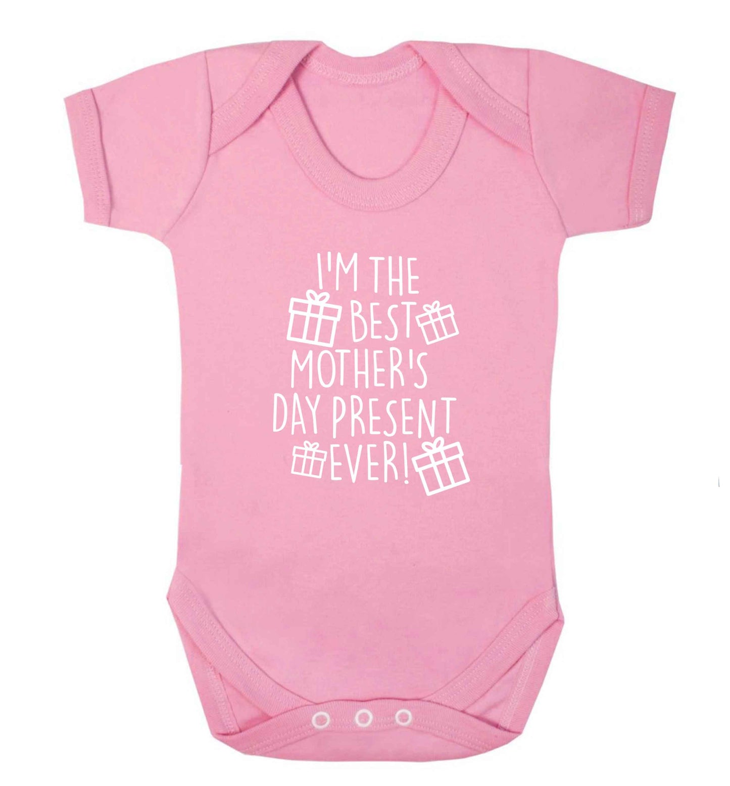 I'm the best mother's day present ever! baby vest pale pink 18-24 months