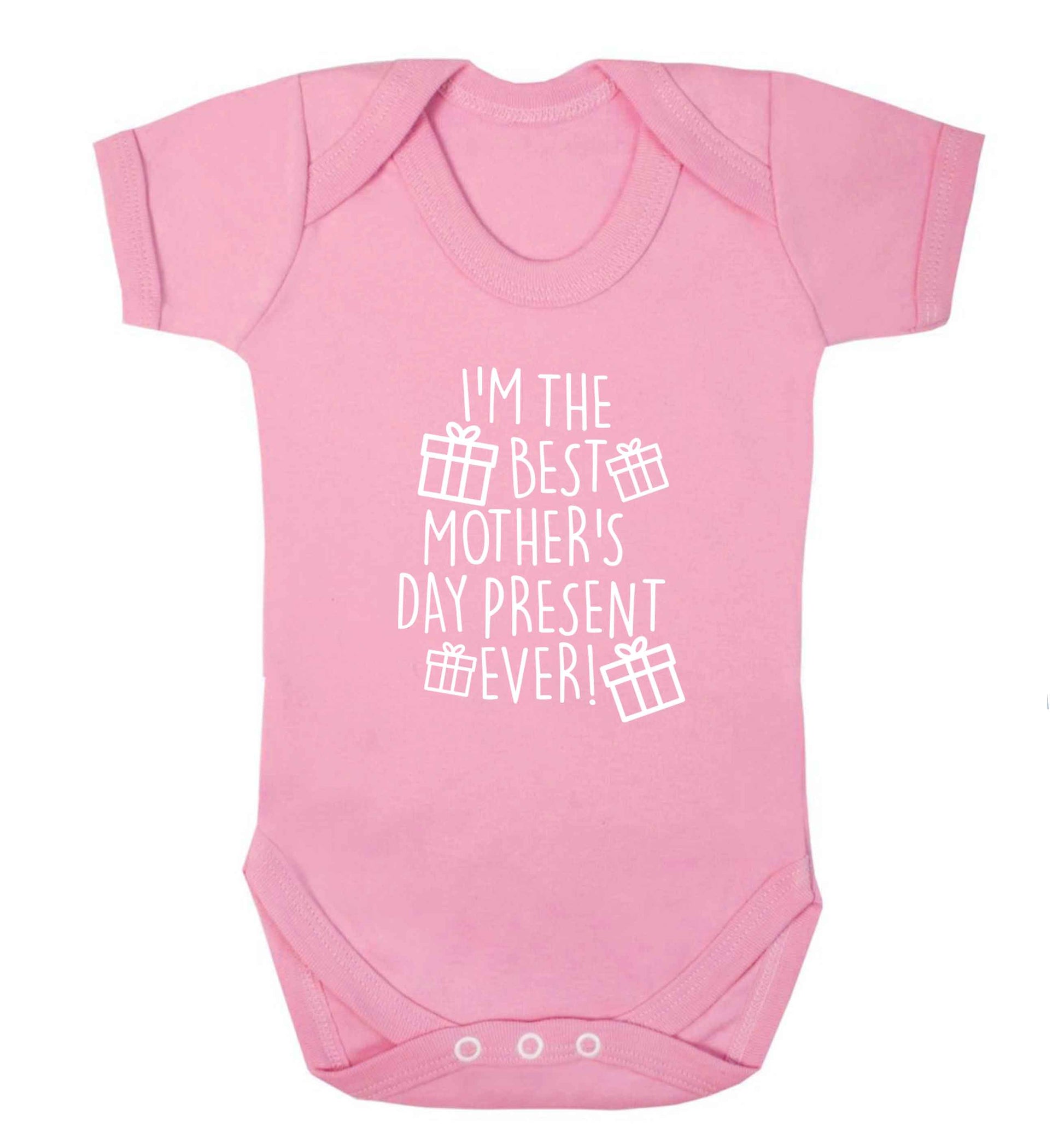 I'm the best mother's day present ever! baby vest pale pink 18-24 months