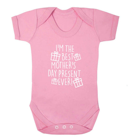 I'm the best mother's day present ever! baby vest pale pink 18-24 months