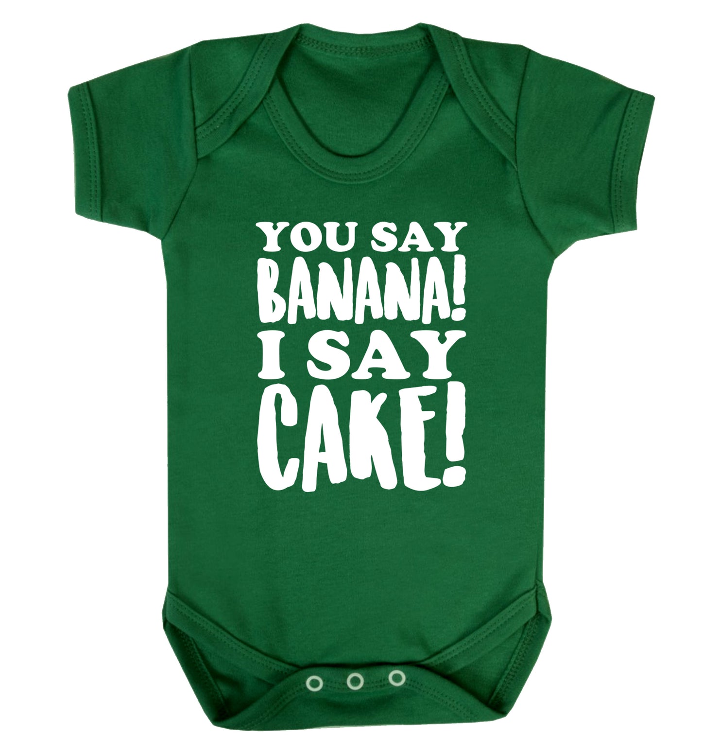 You say banana I say cake! Baby Vest green 18-24 months