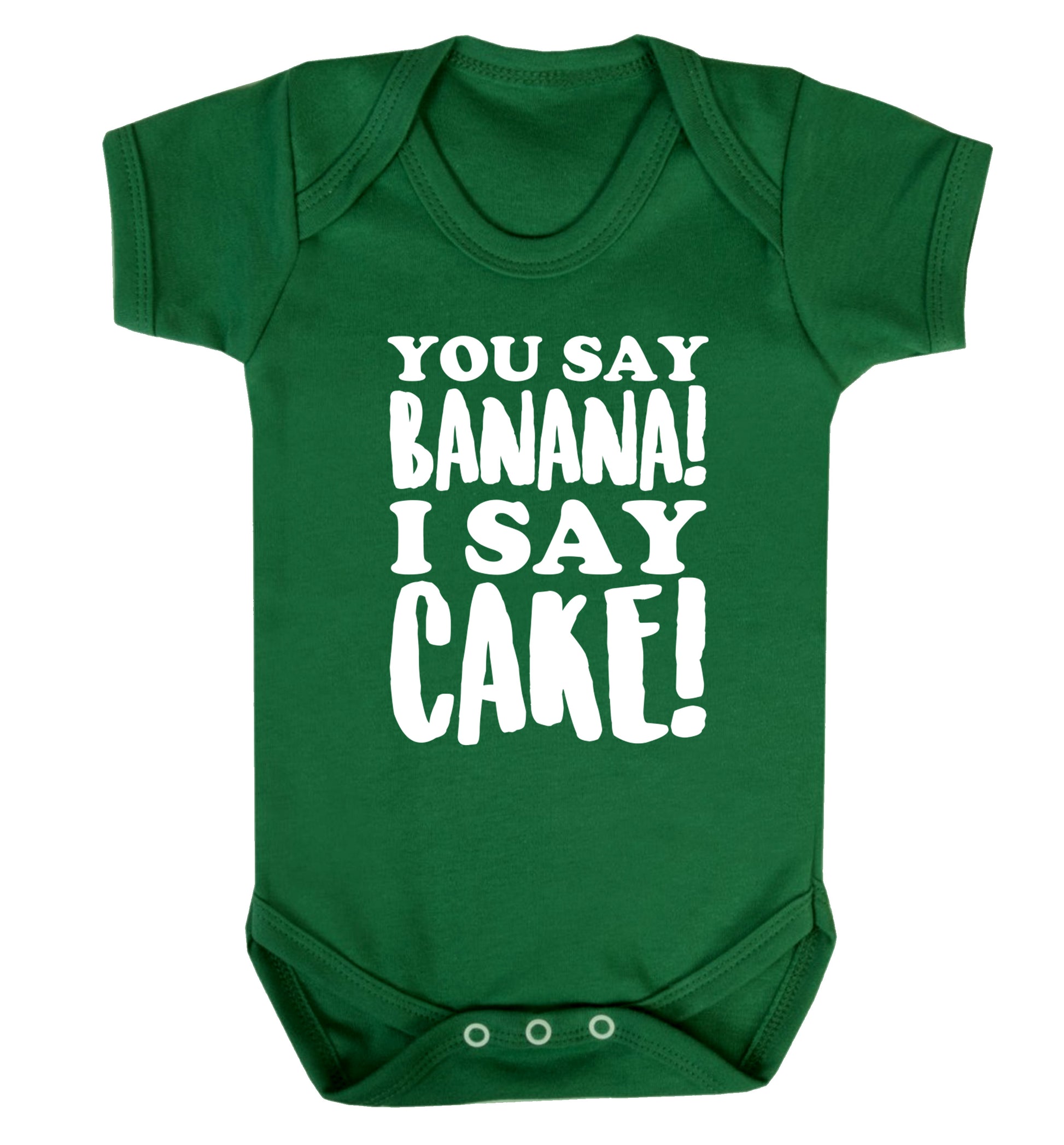 You say banana I say cake! Baby Vest green 18-24 months