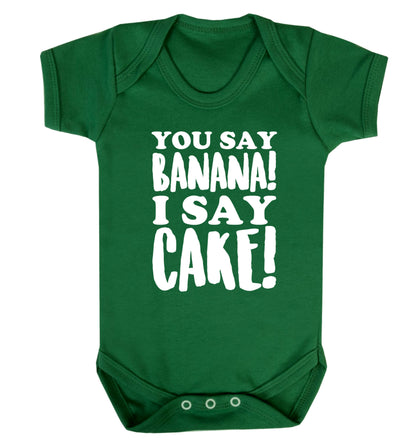 You say banana I say cake! Baby Vest green 18-24 months