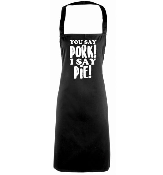 You say pork I say pie! black apron