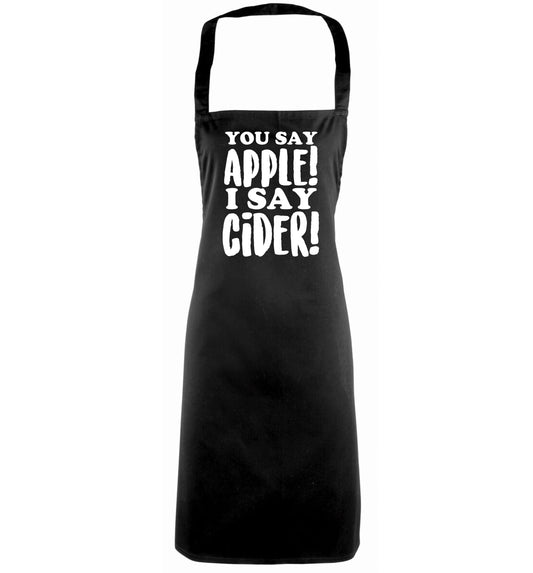 You say apple I say cider! black apron