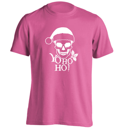 Yo ho ho! adults unisex pink Tshirt 2XL