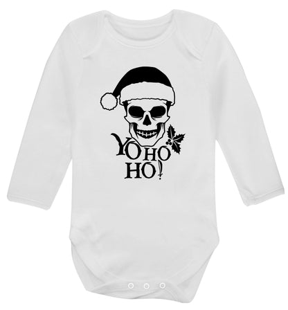 Yo ho ho! Baby Vest long sleeved white 6-12 months
