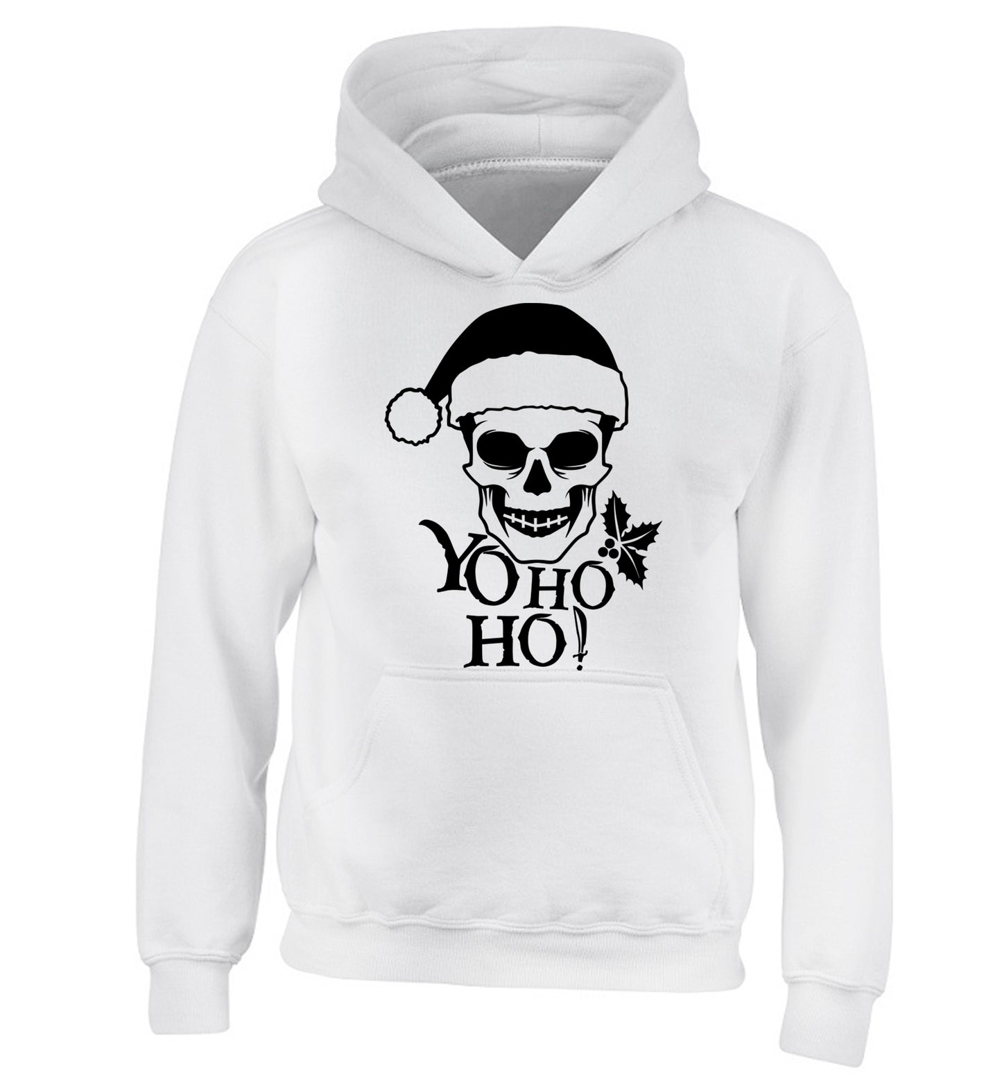 Yo ho ho! children's white hoodie 12-14 Years