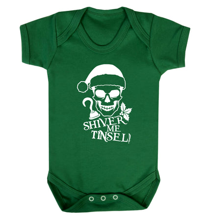 Shiver me tinsel Baby Vest green 18-24 months