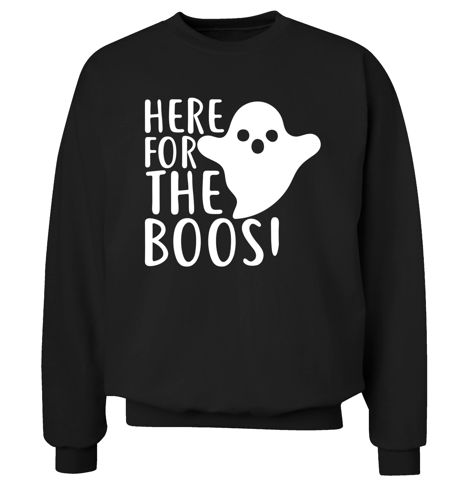 Here for the boos Adult's unisex black Sweater 2XL