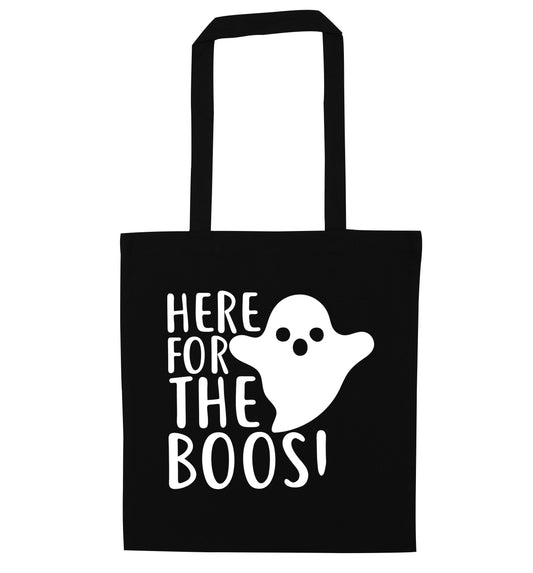 Here for the boos black tote bag