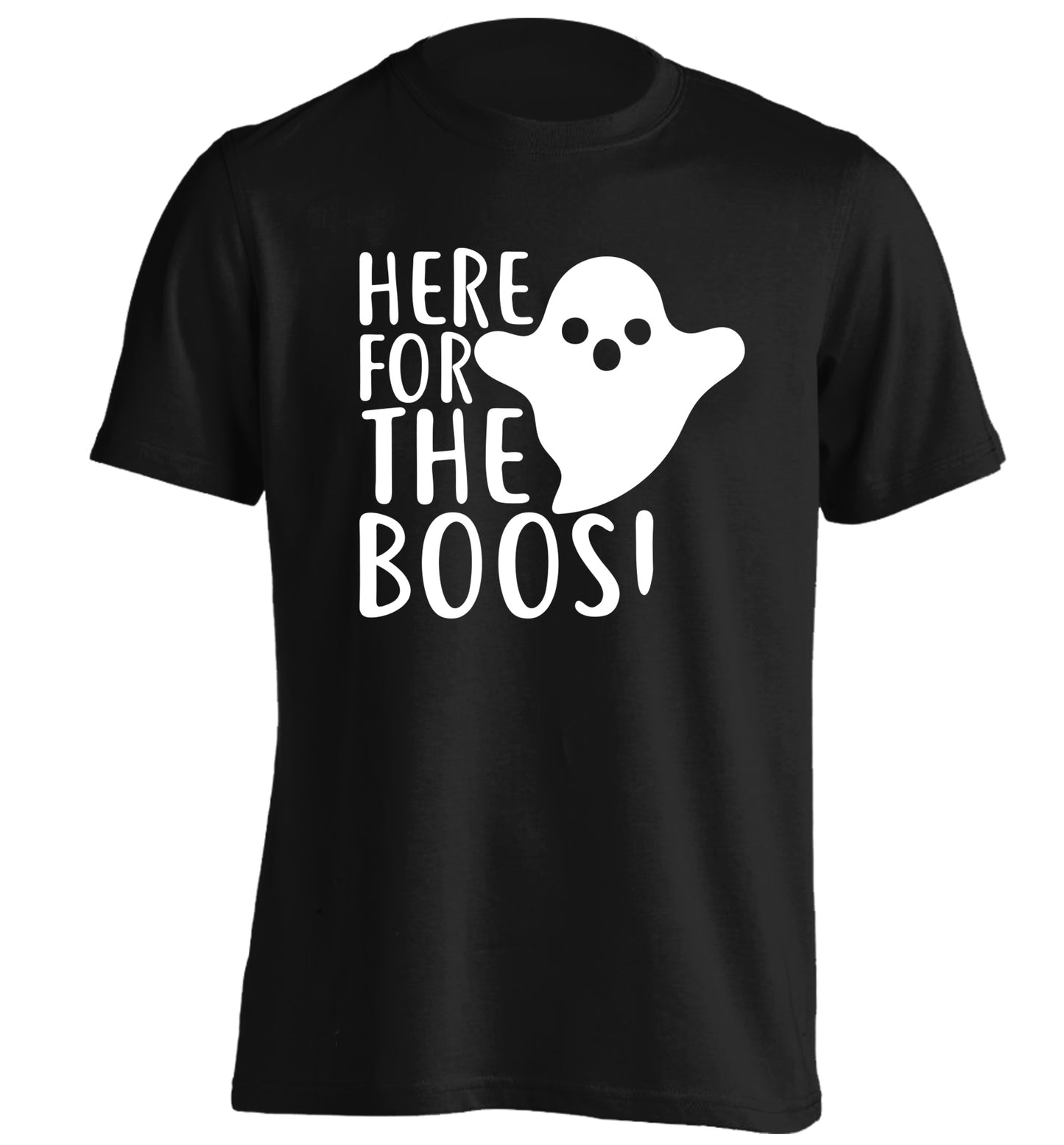 Here for the boos adults unisex black Tshirt 2XL