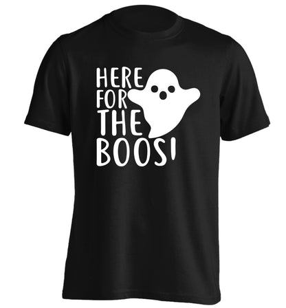Here for the boos adults unisex black Tshirt 2XL