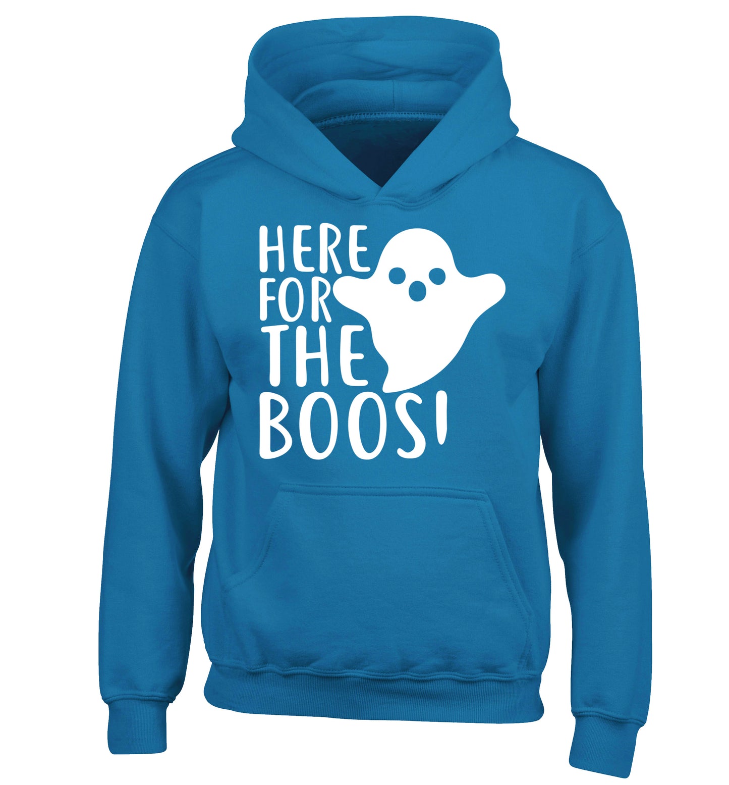 Here for the boos children's blue hoodie 12-14 Years
