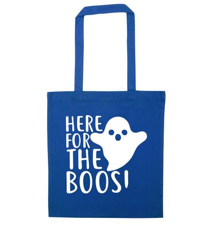 Here for the boos blue tote bag