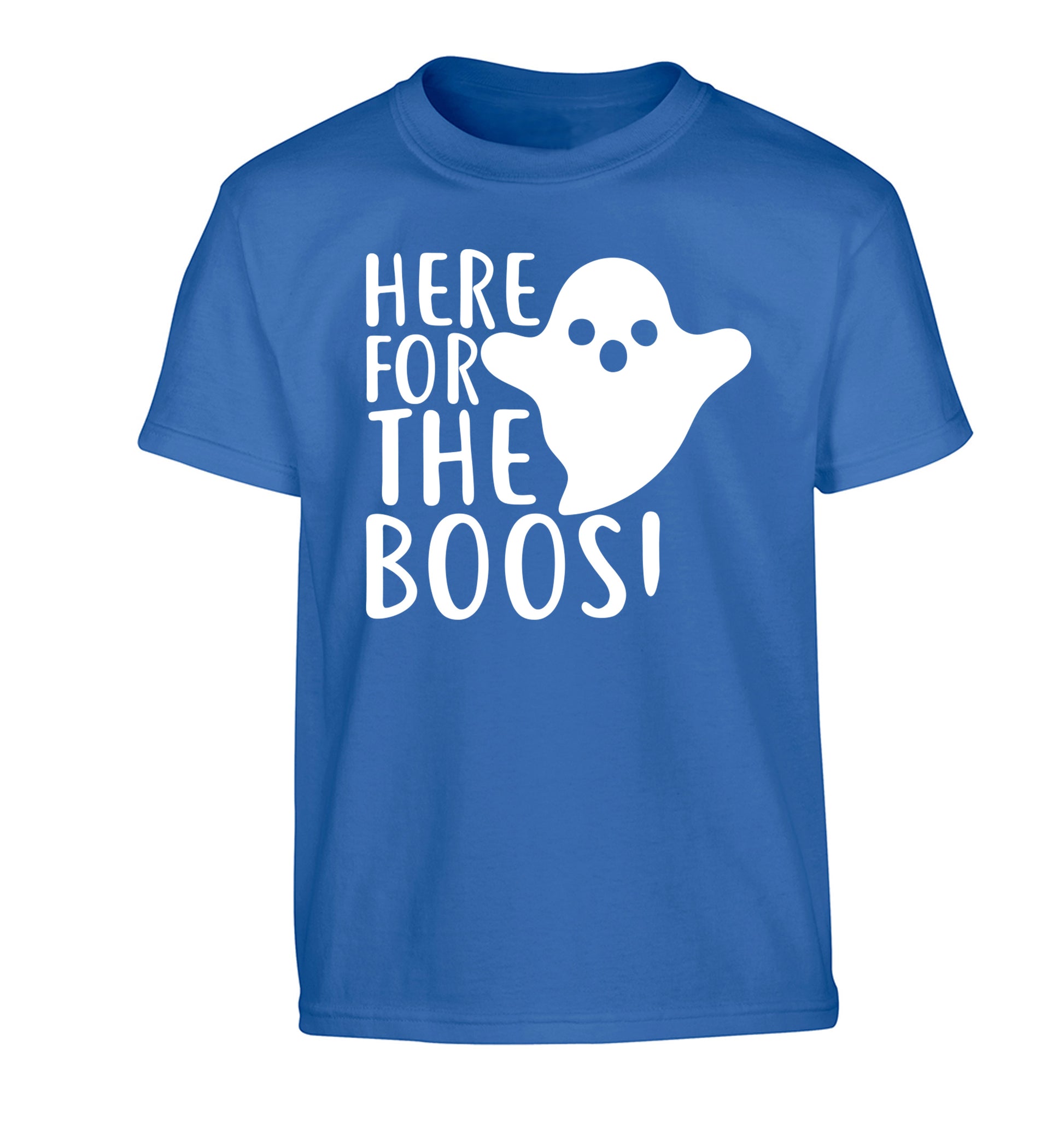 Here for the boos Children's blue Tshirt 12-14 Years