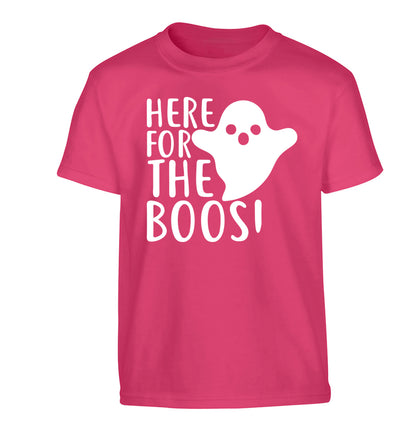 Here for the boos Children's pink Tshirt 12-14 Years