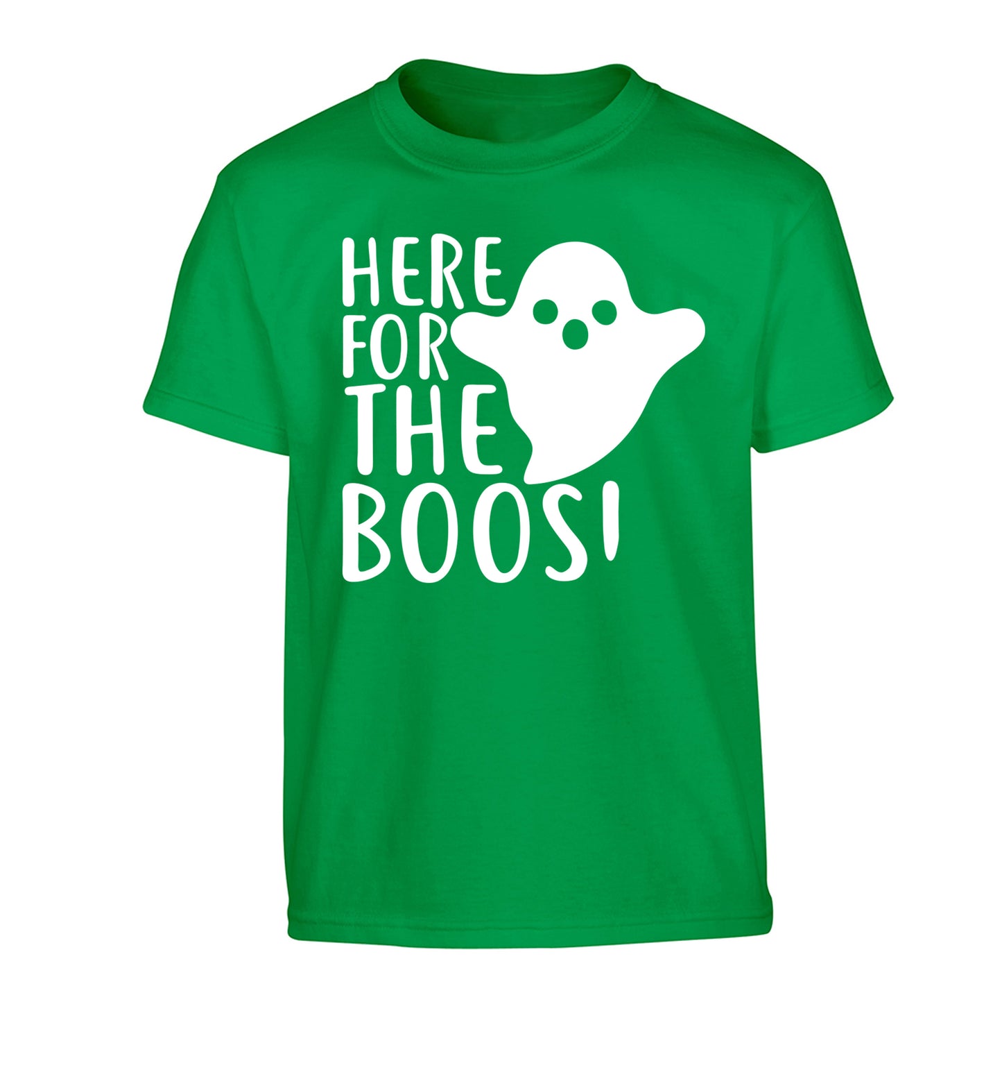 Here for the boos Children's green Tshirt 12-14 Years