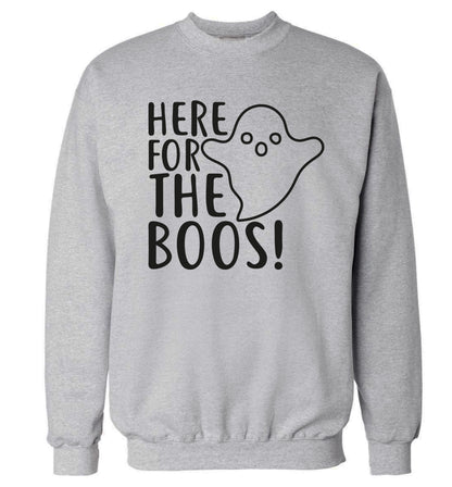Here for the boos Adult's unisex grey Sweater 2XL