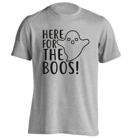 Here for the boos adults unisex grey Tshirt 2XL