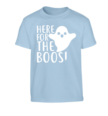 Here for the boos Children's light blue Tshirt 12-14 Years