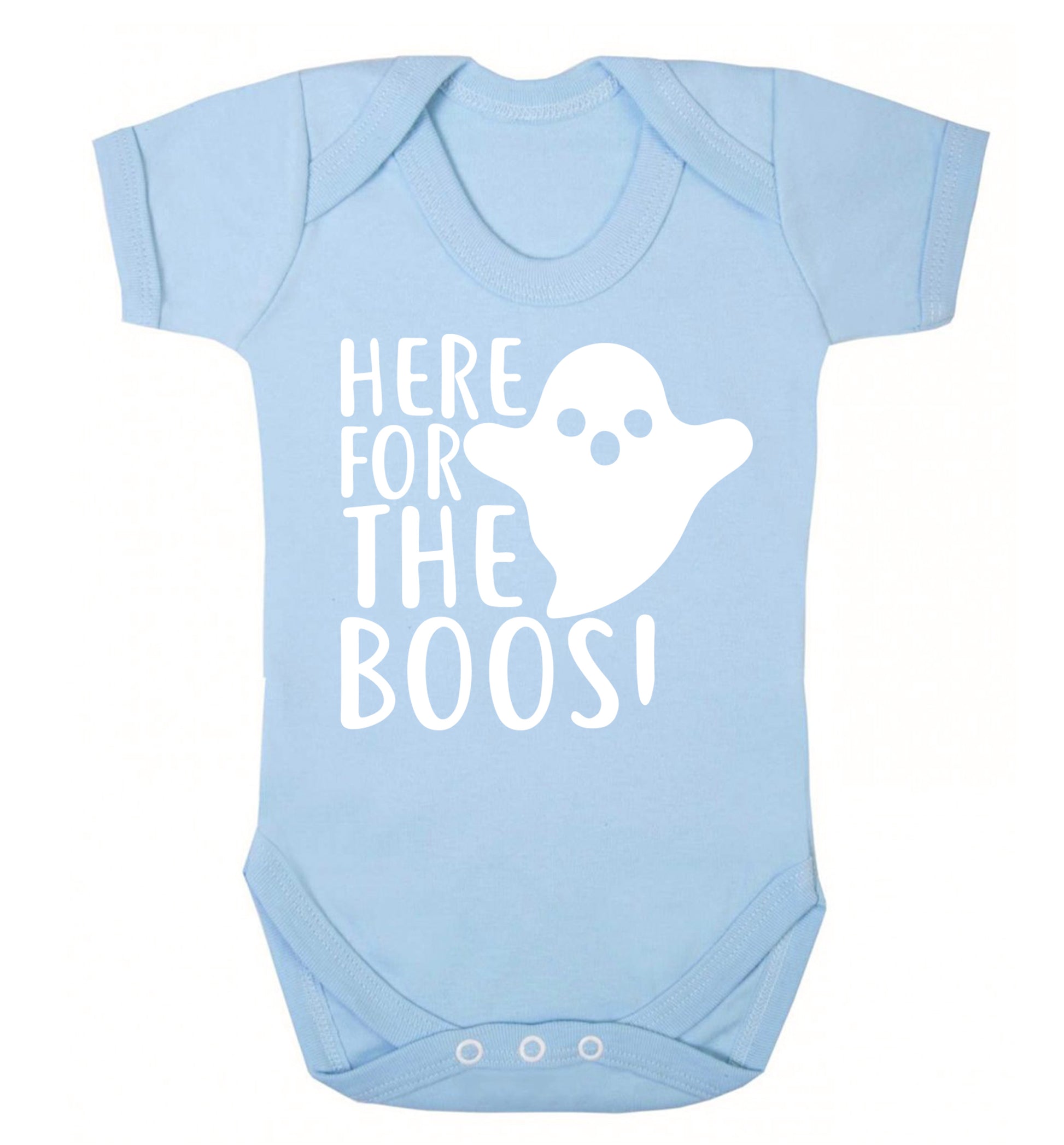 Here for the boos Baby Vest pale blue 18-24 months