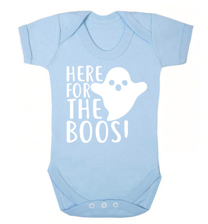 Here for the boos Baby Vest pale blue 18-24 months