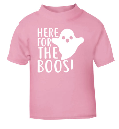 Here for the boos light pink Baby Toddler Tshirt 2 Years