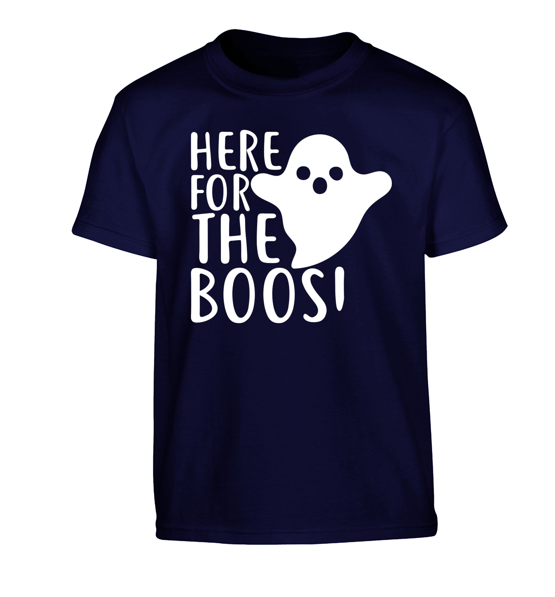 Here for the boos Children's navy Tshirt 12-14 Years