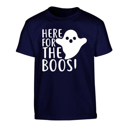 Here for the boos Children's navy Tshirt 12-14 Years