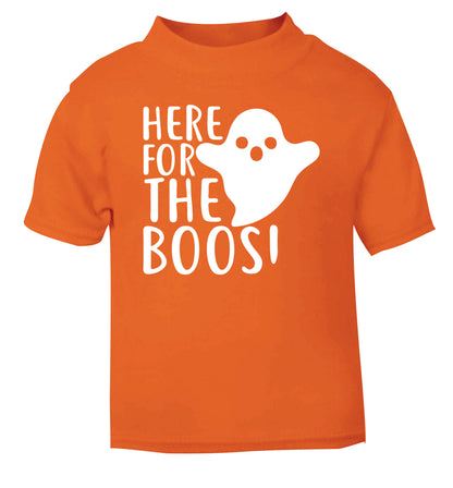 Here for the boos orange Baby Toddler Tshirt 2 Years