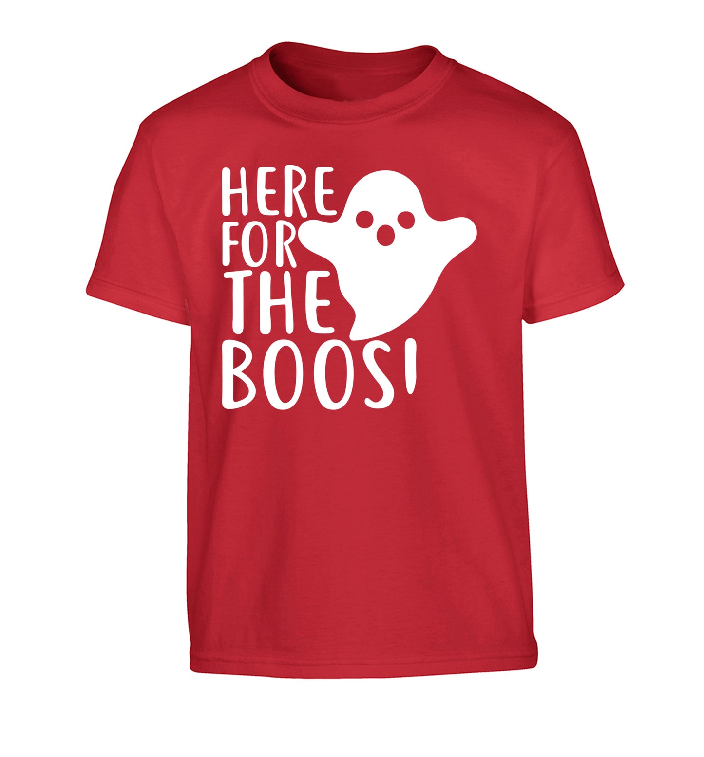 Here for the boos Children's red Tshirt 12-14 Years