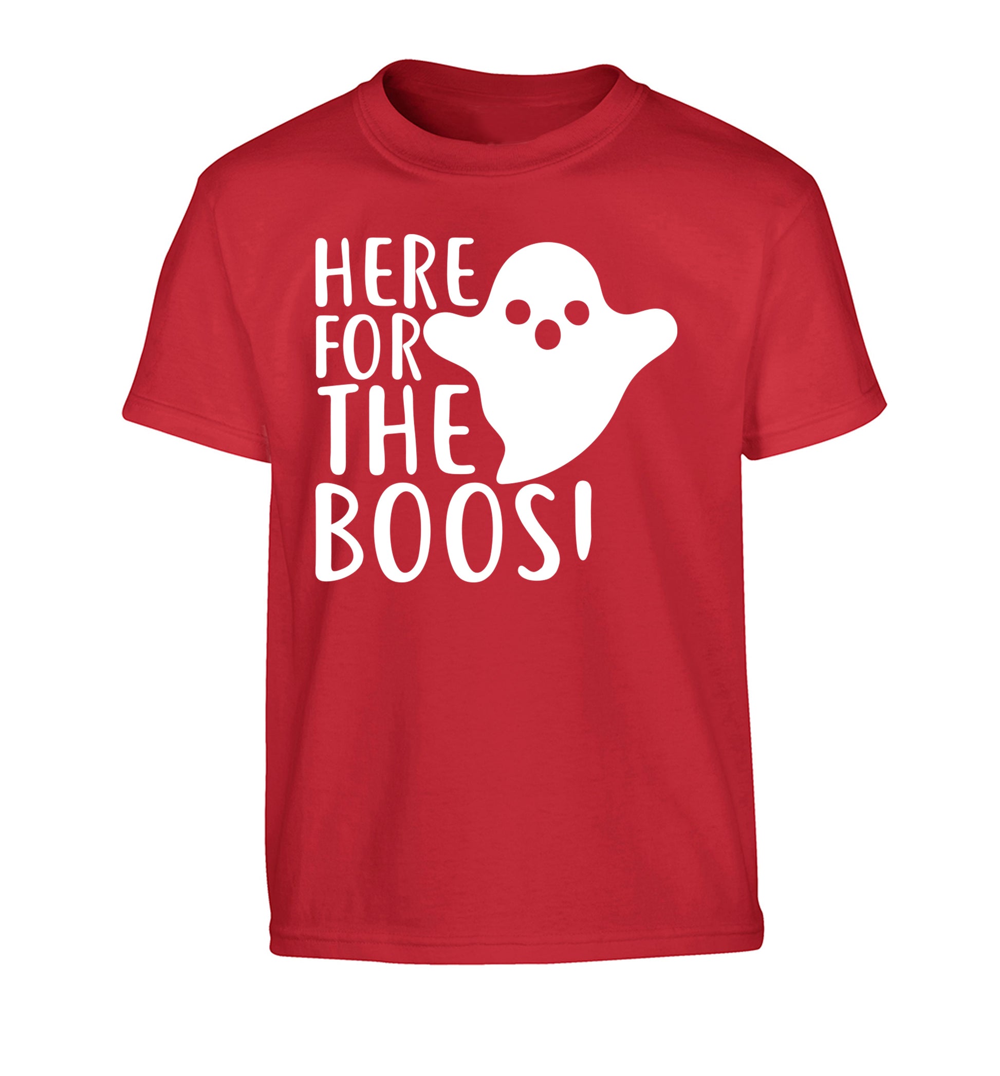 Here for the boos Children's red Tshirt 12-14 Years