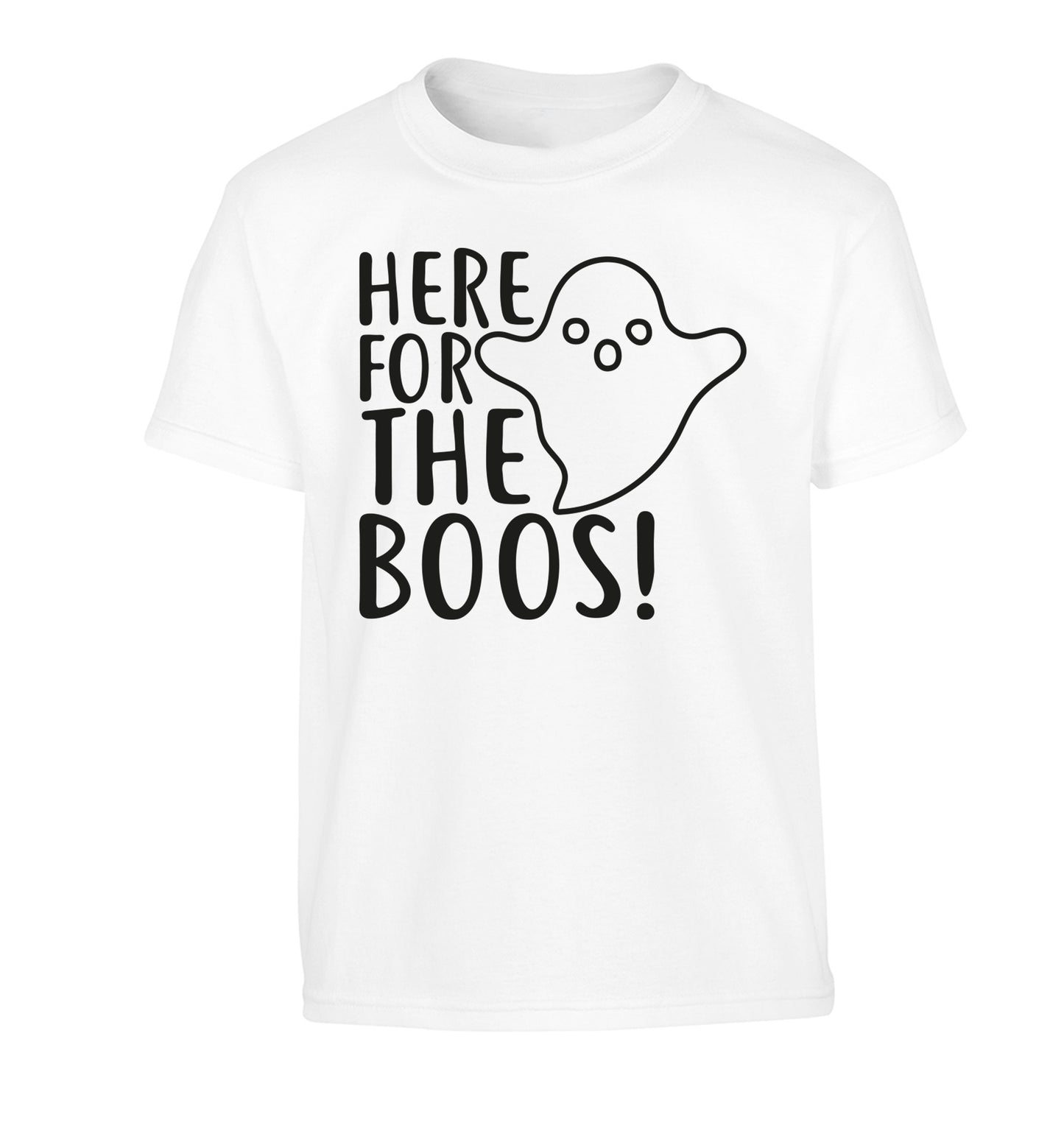 Here for the boos Children's white Tshirt 12-14 Years