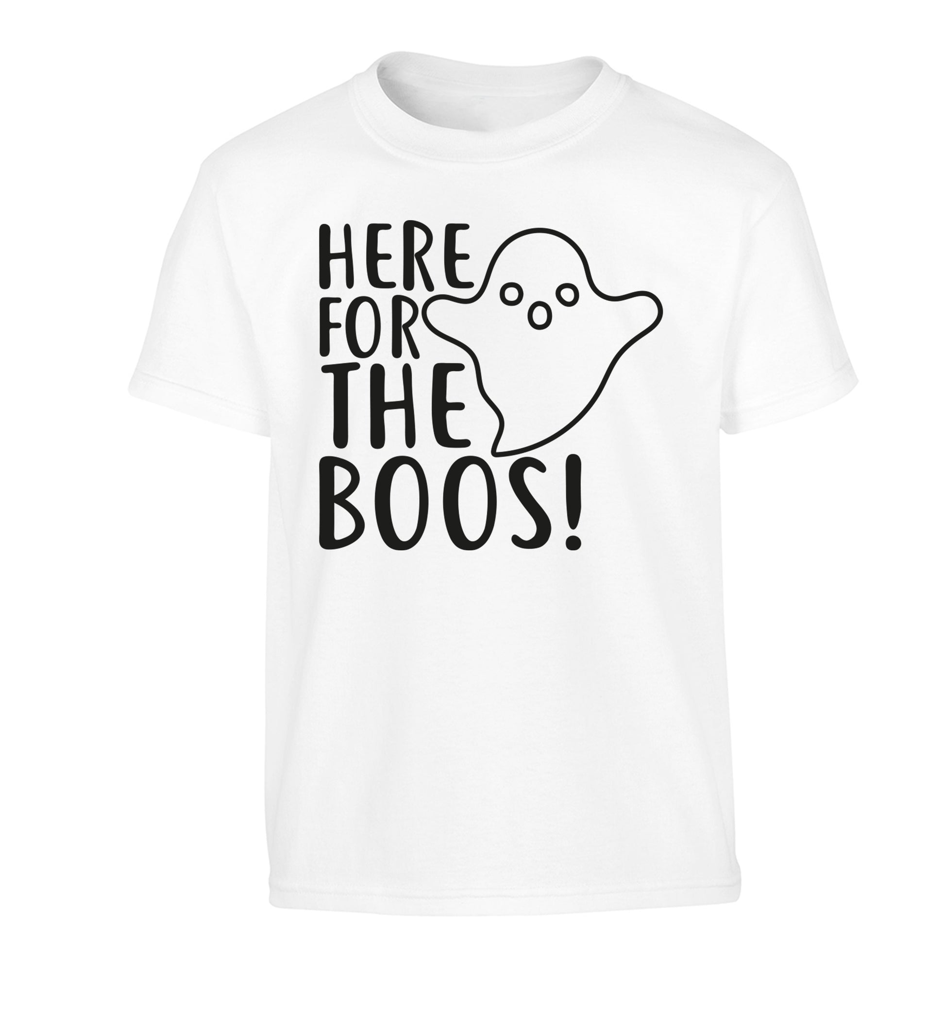 Here for the boos Children's white Tshirt 12-14 Years