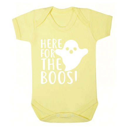Here for the boos Baby Vest pale yellow 18-24 months