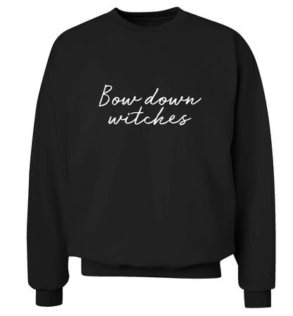 Bow down witches adult's unisex black sweater 2XL