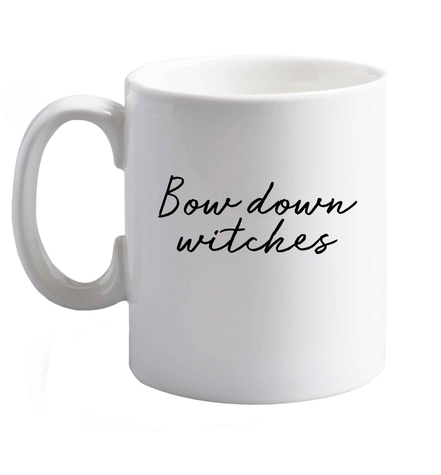 10 oz Favourite Type Pan Pancake ceramic mug right handed