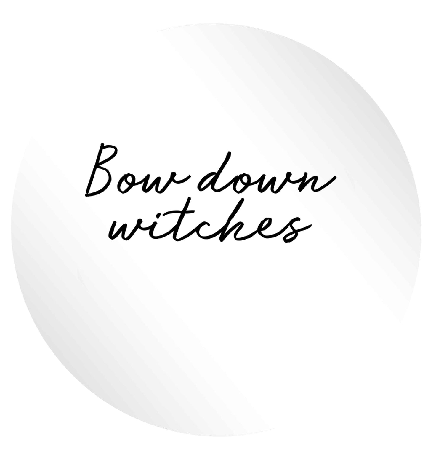 Bow down witches 24 @ 45mm matt circle stickers