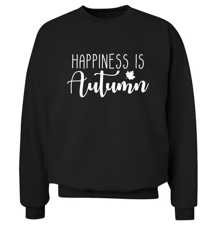 Happiness is autumn Adult's unisex black Sweater 2XL
