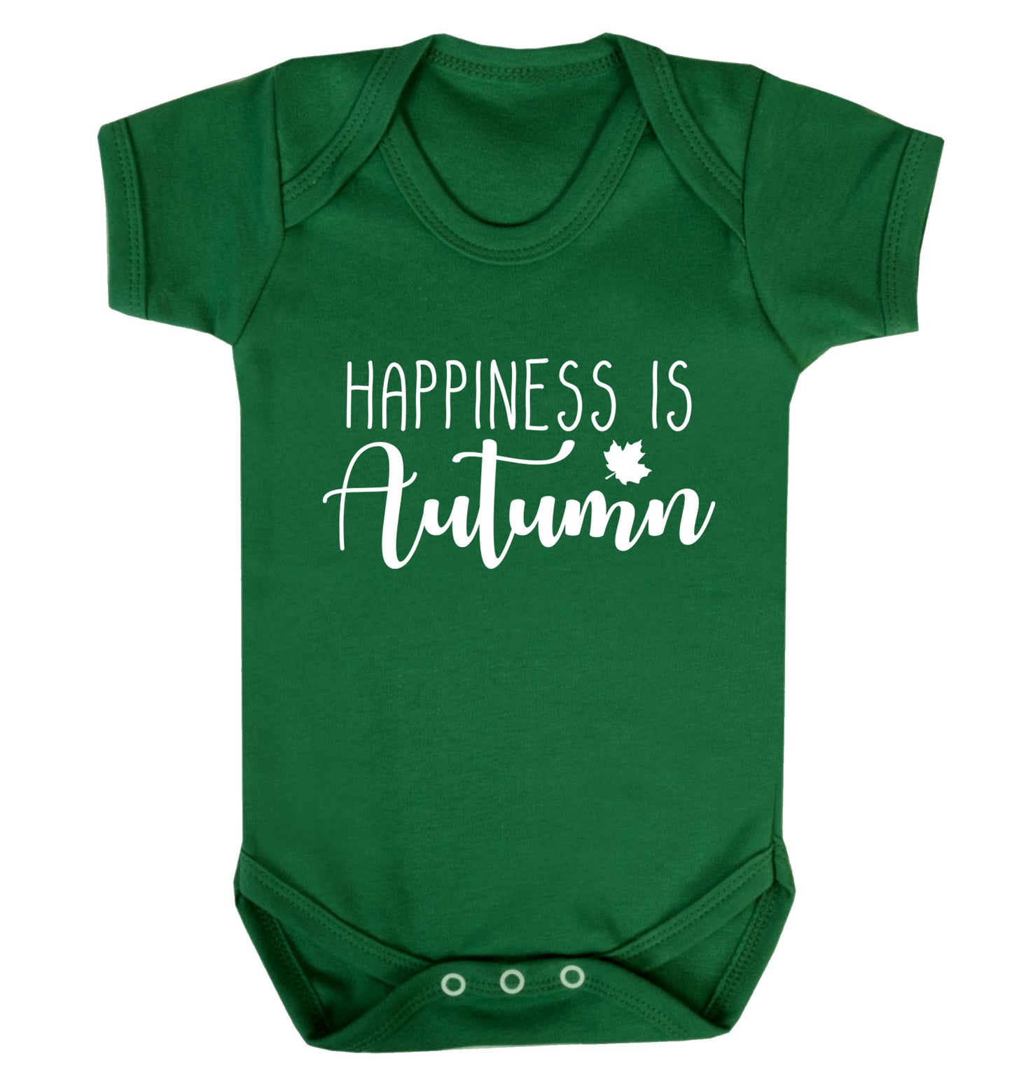 Happiness is autumn Baby Vest green 18-24 months