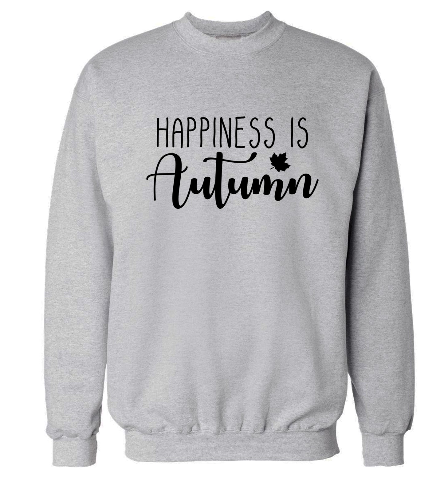 Happiness is autumn Adult's unisex grey Sweater 2XL