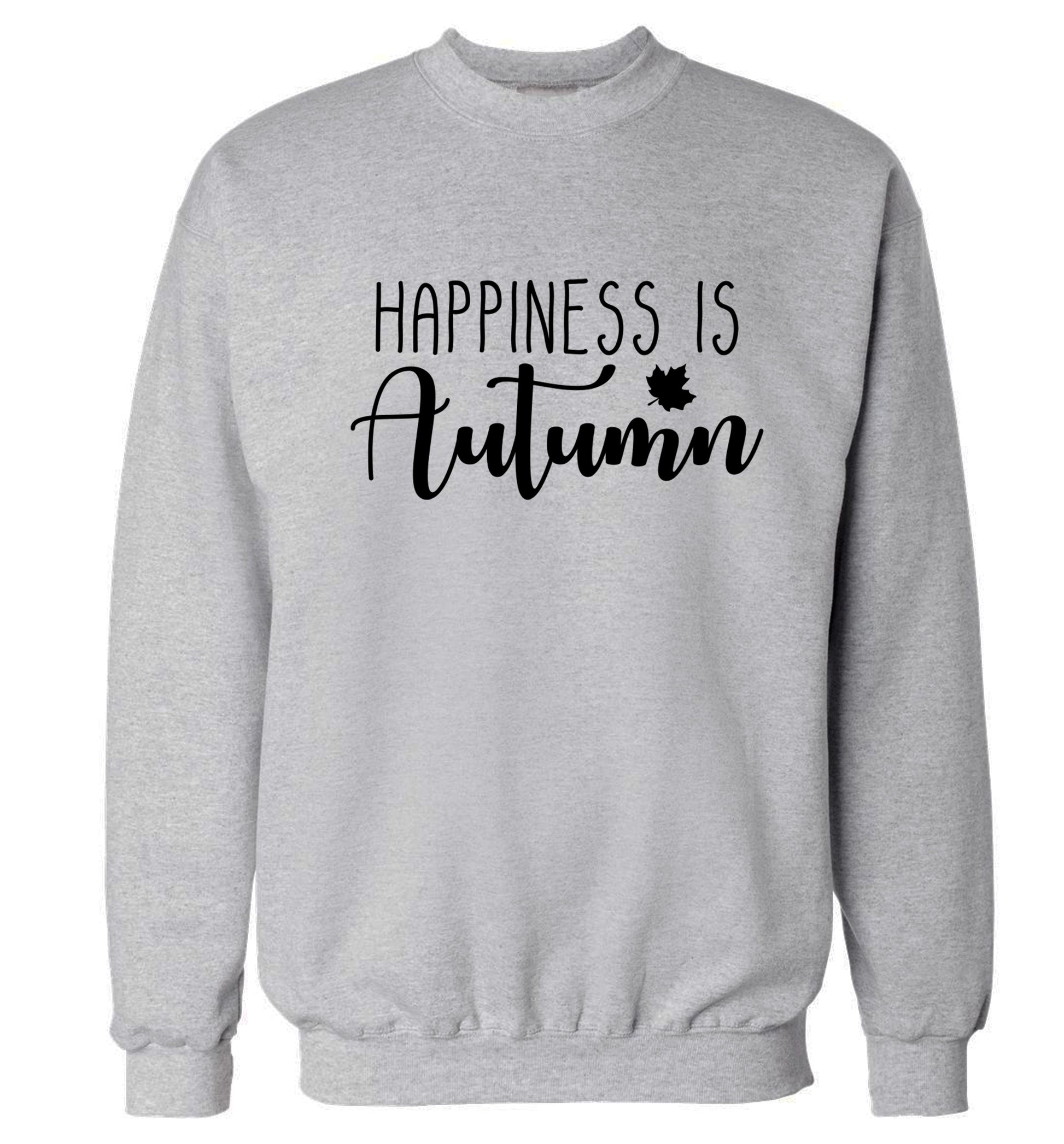 Happiness is autumn Adult's unisex grey Sweater 2XL