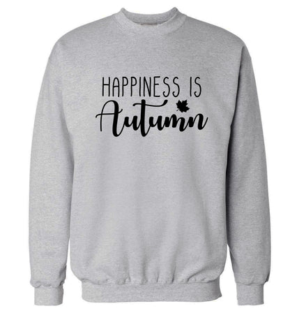 Happiness is autumn Adult's unisex grey Sweater 2XL