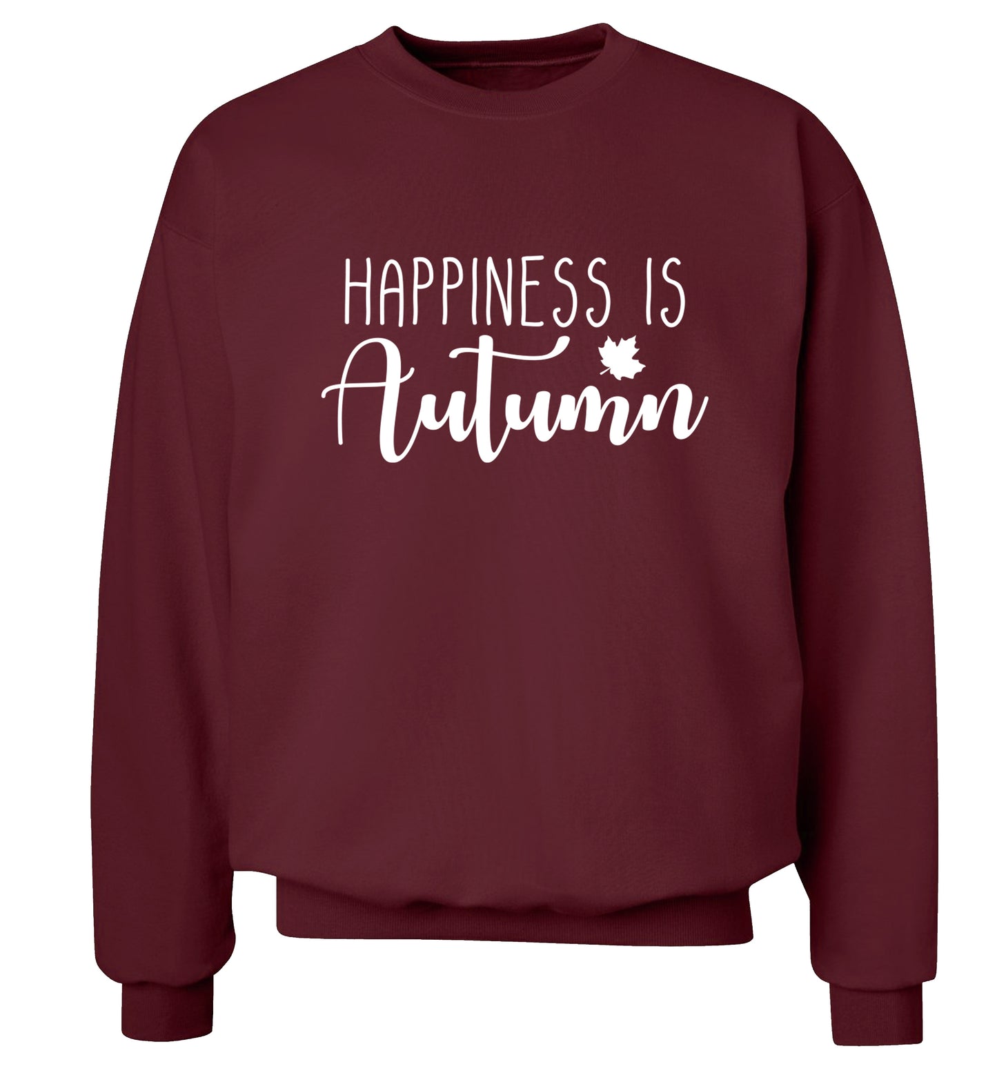 Happiness is autumn Adult's unisex maroon Sweater 2XL