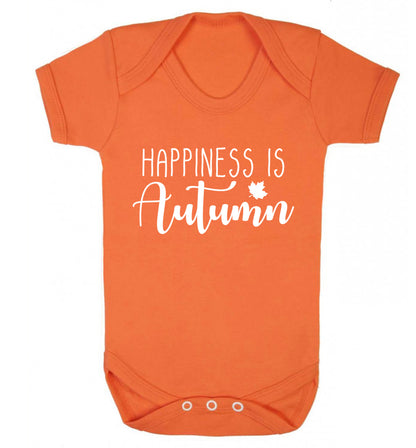 Happiness is autumn Baby Vest orange 18-24 months