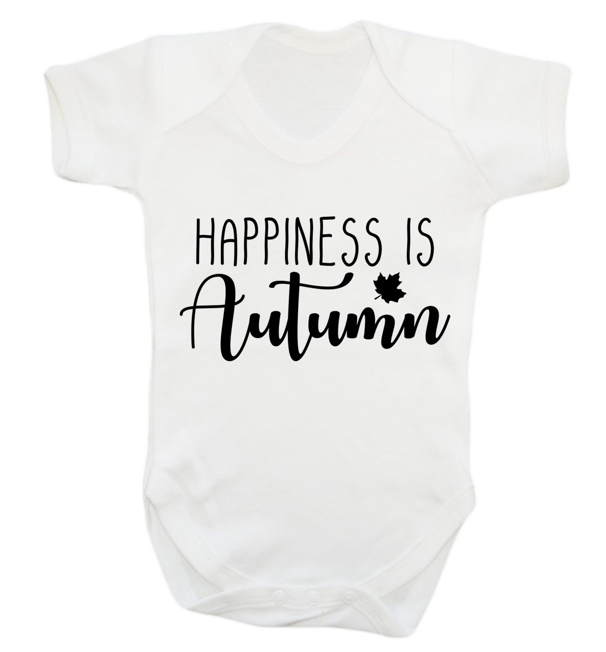 Happiness is autumn Baby Vest white 18-24 months